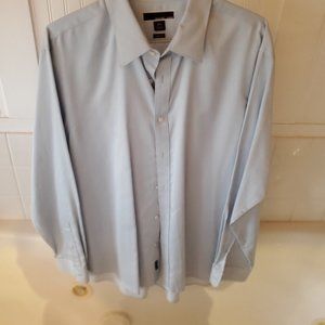 Michael Kors XXL Light Blue Dress Shirt Textured Print